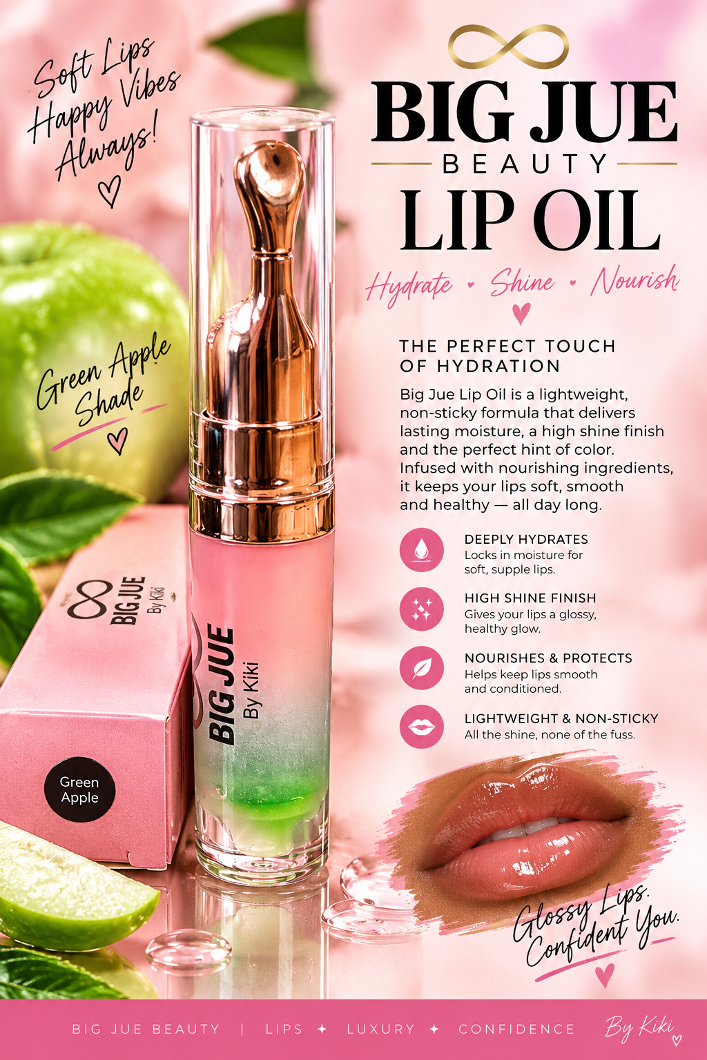 Big Jue Lip Oil Green Apple
